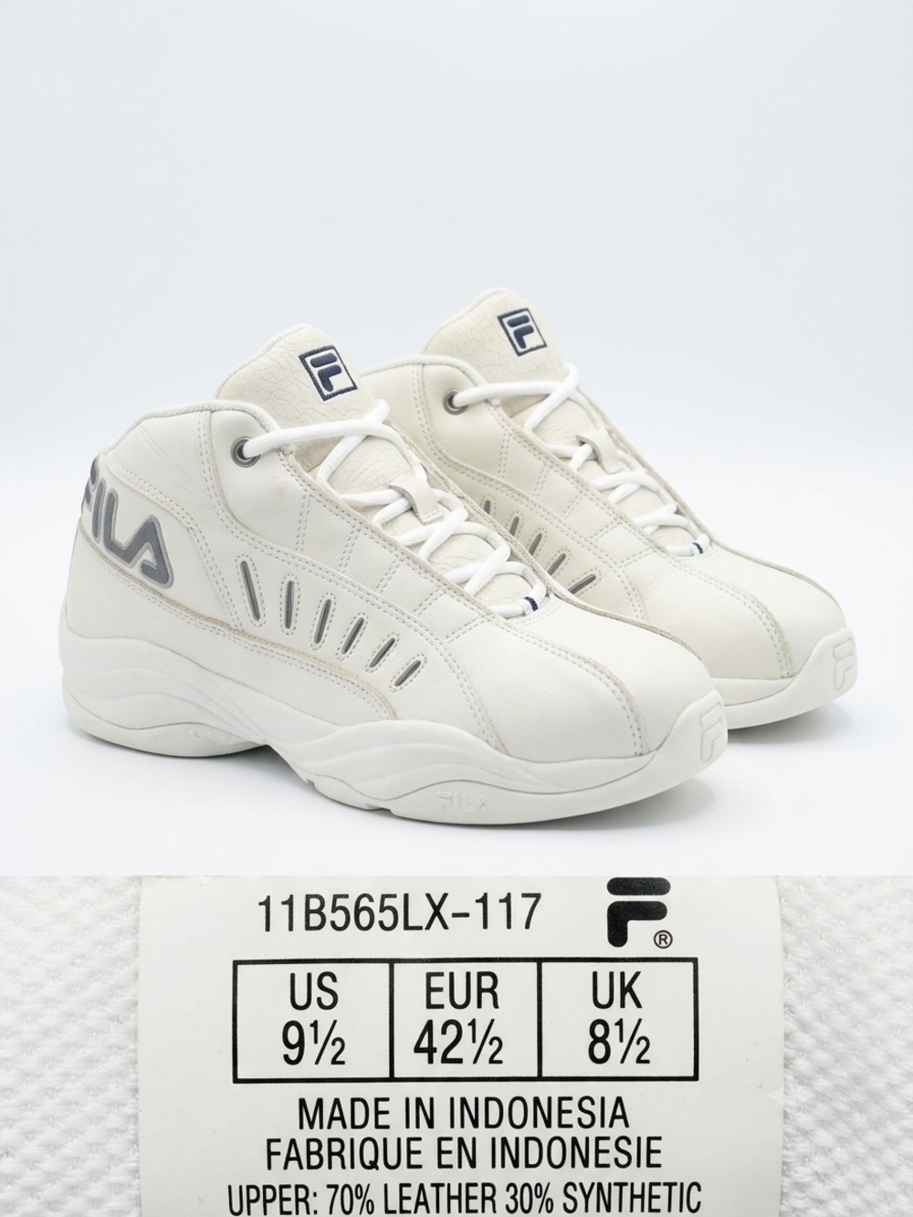 FILA Disruptor II Chunky Sneakers in White US 9.5 Like New